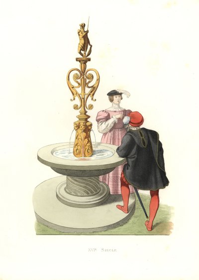 Gentiluomo e donna, Inghilterra da Edmond Lechevallier Chevignard