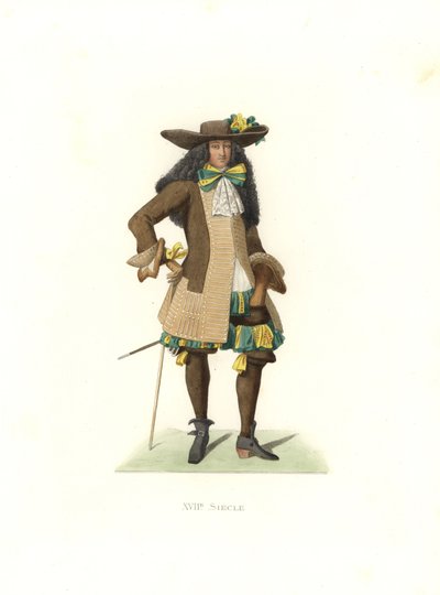 Gentiluomo in abito cerimoniale da Edmond Lechevallier Chevignard