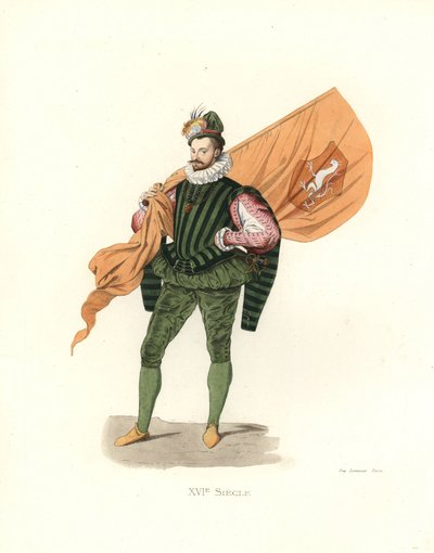 Portabandiera tedesco da Edmond Lechevallier Chevignard