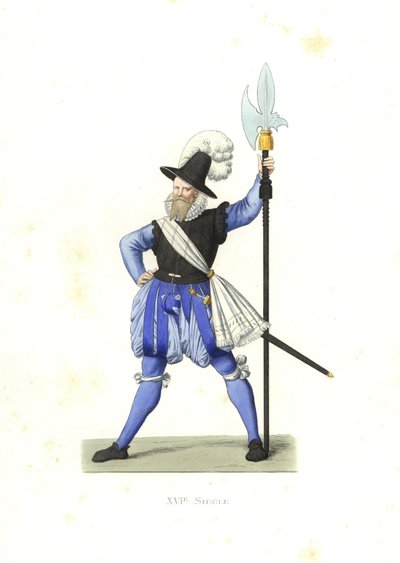 Heinrich Schmid, alabardiere svizzero da Edmond Lechevallier Chevignard