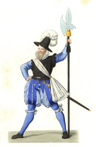 Heinrich Schmid, alabardiere svizzero da Edmond Lechevallier Chevignard