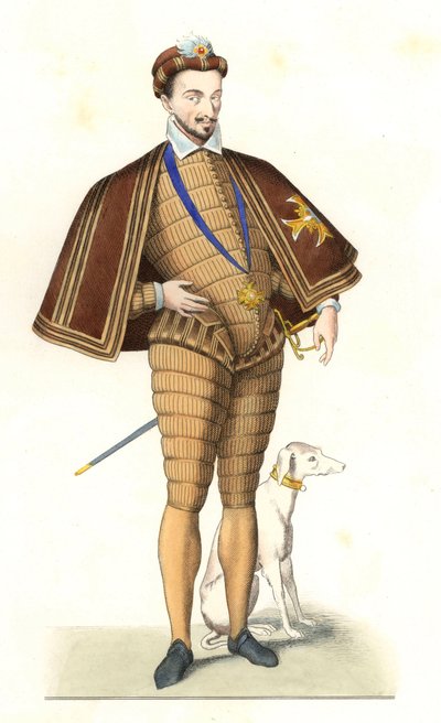 Re Enrico III di Francia (1551-1589), con la collana dell