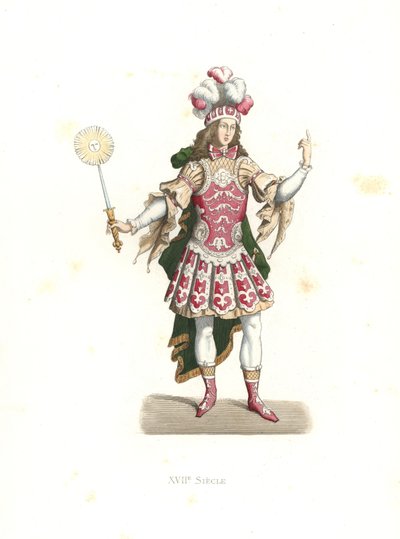 Luigi XIV, il Re Sole, in costume da balletto da Edmond Lechevallier Chevignard