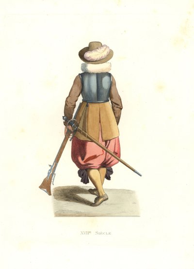 Moschettiere delle Fiandre francesi da Edmond Lechevallier Chevignard