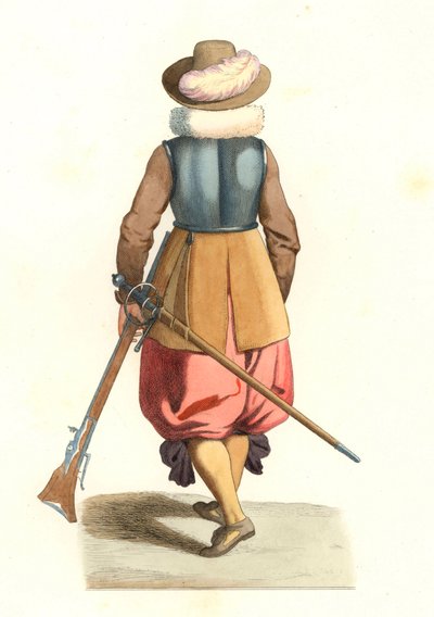 Moschettiere delle Fiandre francesi da Edmond Lechevallier Chevignard