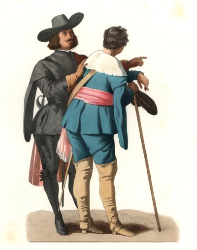 Ritratto di due artisti spagnoli da Edmond Lechevallier Chevignard