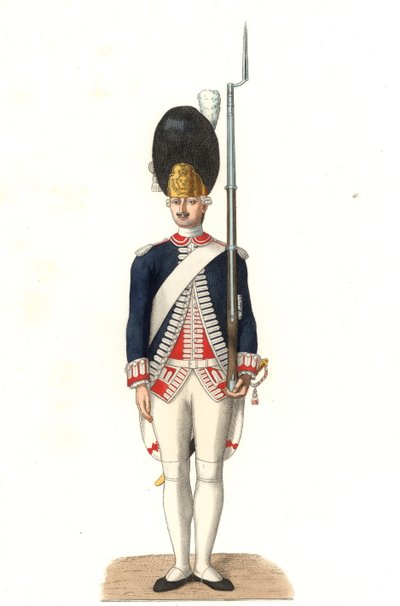 Soldato delle Guardie Francesi da Edmond Lechevallier Chevignard