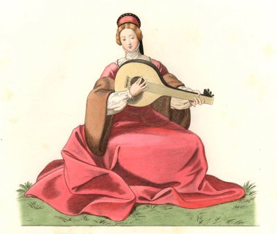 Donna della nobiltà inglese da Edmond Lechevallier Chevignard