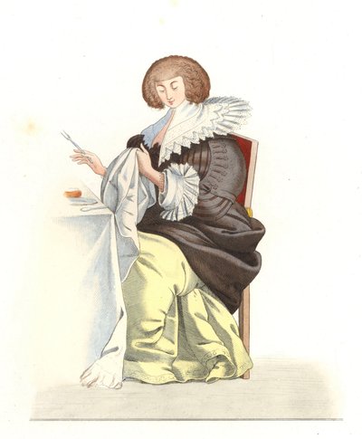 Donna della nobiltà francese XVI secolo, da un