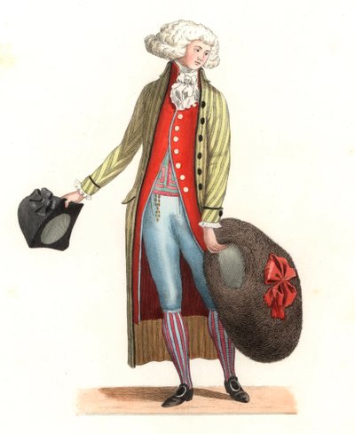 Giovane francese alla moda del XVIII secolo da Edmond Lechevallier Chevignard