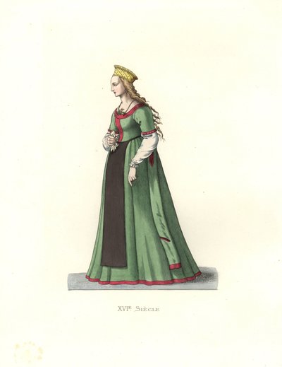 Giovane donna di Danzica da Edmond Lechevallier Chevignard