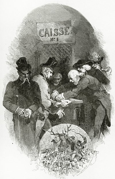 Emargement - illustrazione da Napoléon le Petit, XIX secolo da Edmond Morin