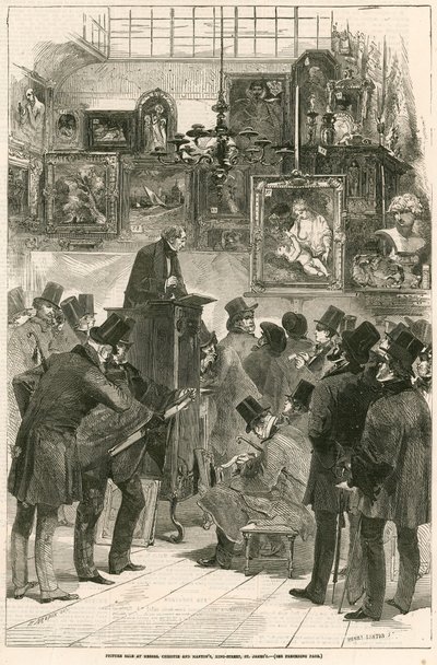 Vendita di quadri da Messrs. Christie e Manton, King Street, St James