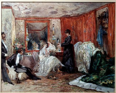 Comica teatrale Hortense Schneider nel suo camerino al Théâtre des Variétés da Edmond Morin
