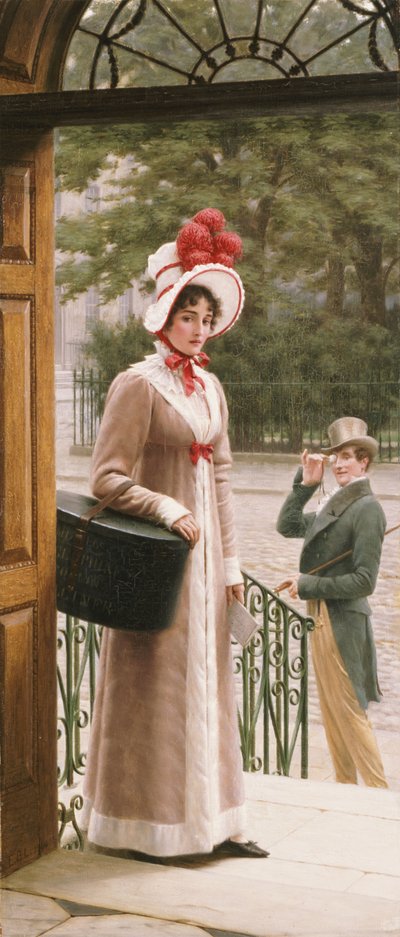 Una fonte di ammirazione, 1904 da Edmund Blair Leighton