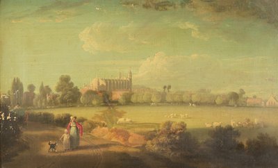 Una vista di Eton dai campi da gioco da Edmund Bristow
