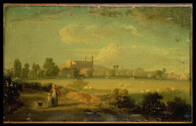 Veduta di Eton dai campi da gioco da Edmund Bristow