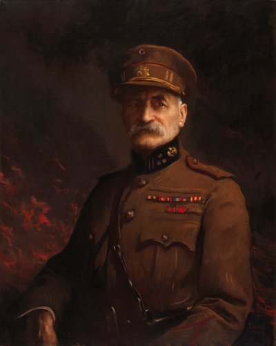 Generale Georges Leman, comandante della città fortificata di Liegi da Edmund Charles Tarbell