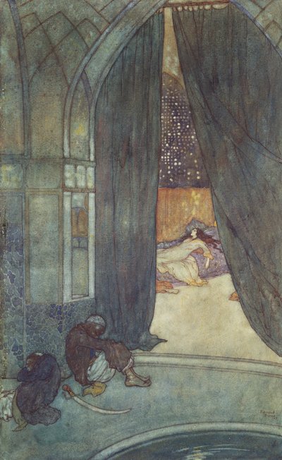"Vide i eunuchi neri dormire" da Edmund Dulac