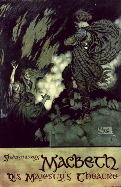 Macbeth: Poster per la produzione del 1914 da Edmund Dulac