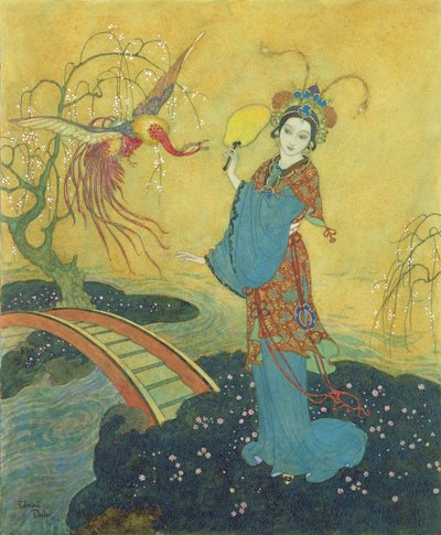 Principessa Badoura, illustrazione da Principessa Badoura, Una storia delle Mille e una notte, raccontata da Laurence Housman da Edmund Dulac
