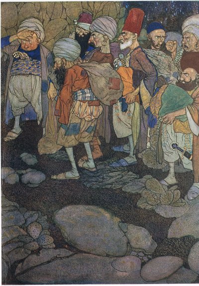 Alcuni dei Quaranta Ladroni, illustrazione da 