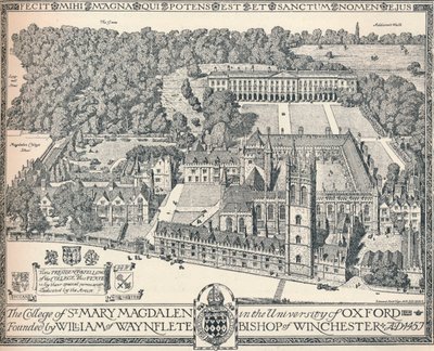 Magdalen College, Oxford, 1905 da Edmund Hort New