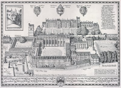 Il Collegio di Santa Maria di Winchester o New College, 1928 da Edmund Hort New