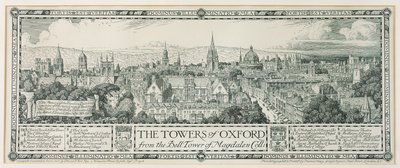 Le torri di Oxford dalla torre campanaria di Magdalen, 1908 da Edmund Hort New