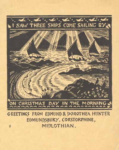 Ho visto tre navi a vela da Edmund Hunter
