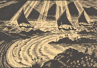 Tre navi a vela da Edmund Hunter