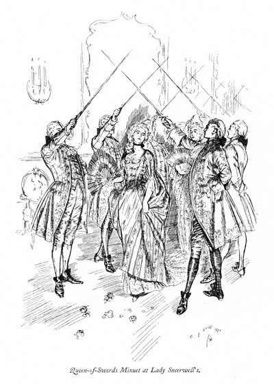 Illustrazione per La scuola della maldicenza di Sheridan (incisione) da Edmund Joseph (after) Sullivan