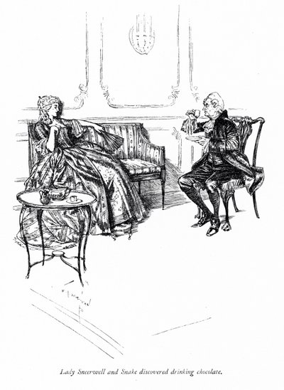 Illustrazione per La scuola della maldicenza di Sheridan (incisione) da Edmund Joseph (after) Sullivan
