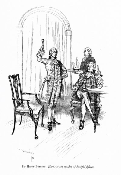 Illustrazione per La scuola della maldicenza di Sheridan (incisione) da Edmund Joseph (after) Sullivan