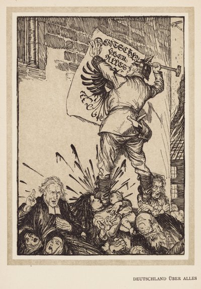 La Ghirlanda del Kaiser: Deutschland Uber Alles da Edmund Joseph (after) Sullivan