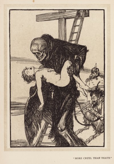 La ghirlanda del Kaiser: "Più crudele della morte" da Edmund Joseph (after) Sullivan