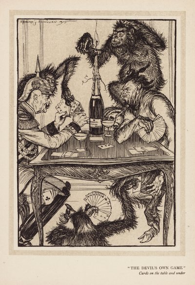 La ghirlanda del Kaiser: Il gioco del diavolo da Edmund Joseph (after) Sullivan