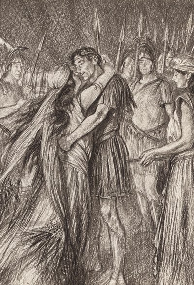 Antonio e Cleopatra, Atto IV, Scena 4 da Edmund Joseph (after) Sullivan