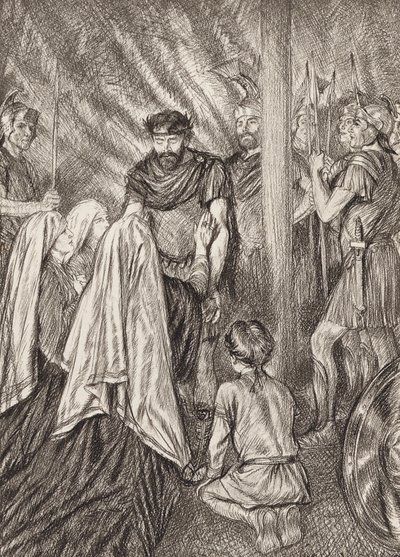 La Tragedia di Coriolano, Atto V, Scena 3 da Edmund Joseph (after) Sullivan