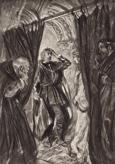 William Shakespeare: La tragedia di Amleto, Principe di Danimarca, Atto III, Scena 1 da Edmund Joseph (after) Sullivan