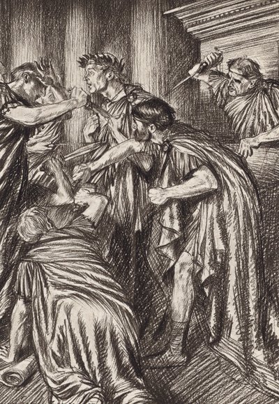 William Shakespeare: La tragedia di Giulio Cesare, Atto III, Scena 1 da Edmund Joseph (after) Sullivan