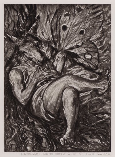 Sogno di una Notte di Mezza Estate, Atto IV, Scena I da Edmund Joseph Sullivan