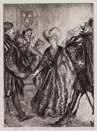Tutto è bene quel che finisce bene, Atto II Sc 3 da Edmund Joseph Sullivan