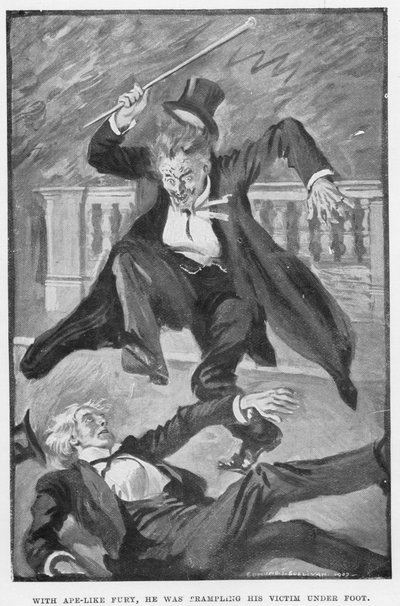 Illustrazione per Dr Jekyll e Mr Hyde di R L Stevenson da Edmund Joseph Sullivan