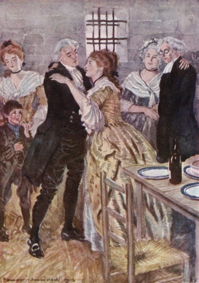 Illustrazione per Il vicario di Wakefield di Oliver Goldsmith da Edmund Joseph Sullivan