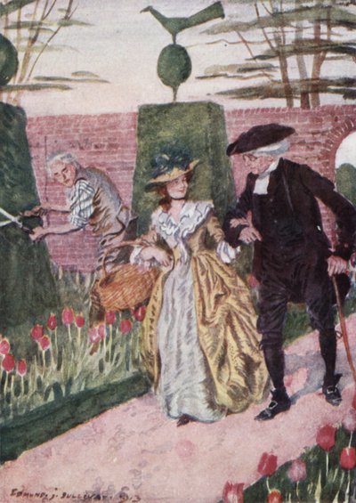 Illustrazione per Il vicario di Wakefield di Oliver Goldsmith da Edmund Joseph Sullivan