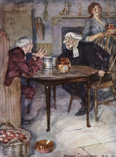 Illustrazione per Il vicario di Wakefield di Oliver Goldsmith da Edmund Joseph Sullivan