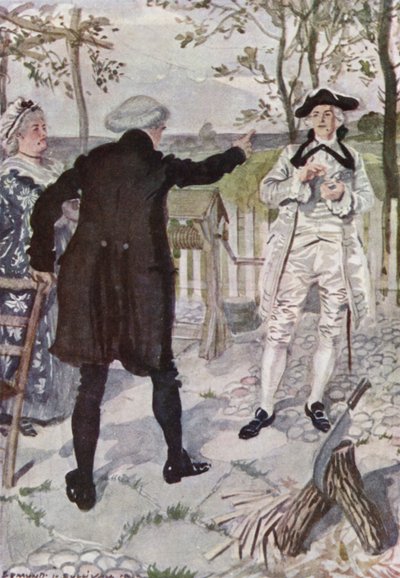 Illustrazione per Il vicario di Wakefield di Oliver Goldsmith da Edmund Joseph Sullivan