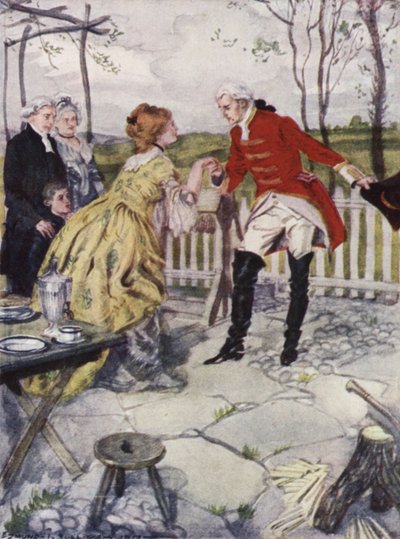 Illustrazione per Il vicario di Wakefield di Oliver Goldsmith da Edmund Joseph Sullivan