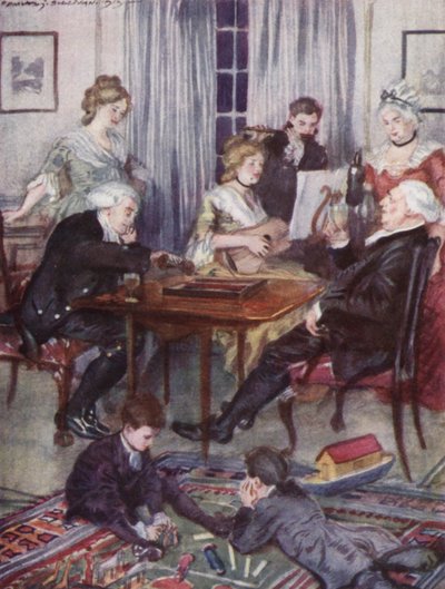 Illustrazione per Il vicario di Wakefield di Oliver Goldsmith da Edmund Joseph Sullivan